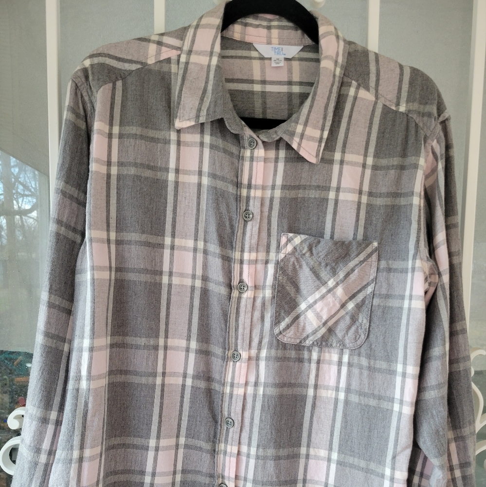 Medium Flannel Light Pink/White/Gray